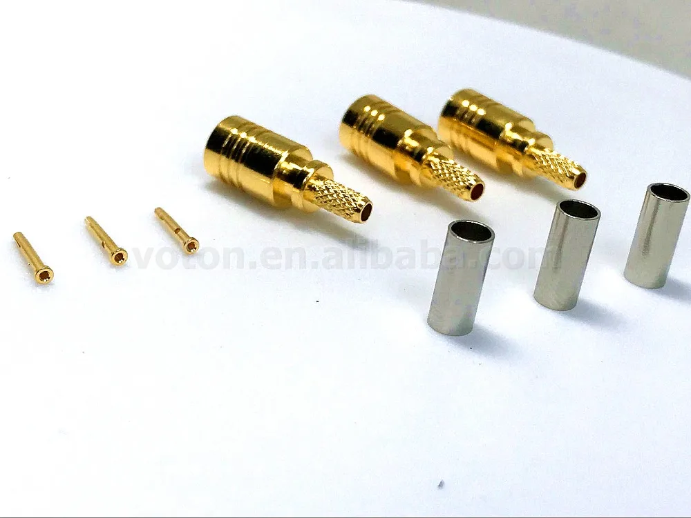 SMB female straight connector crimp for RG174 cable2