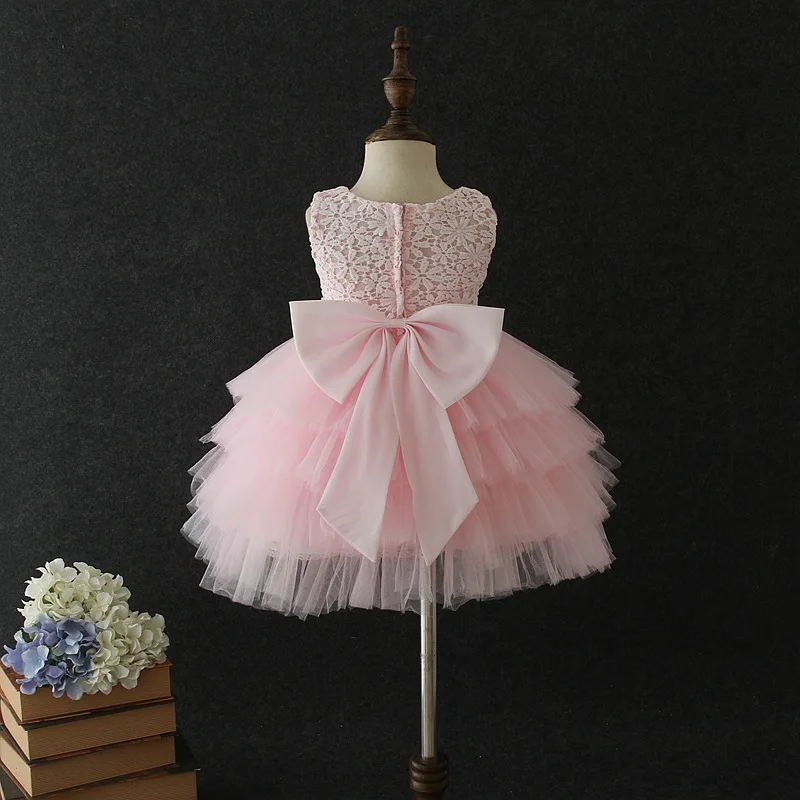 Платья для маленьких девочек на день рождения на возраст 1, 2, 3, 4, 5, 6 лет белые, розовые вечерние платья с сердечками, торжественная одежда года для маленьких девочек, RBF194016