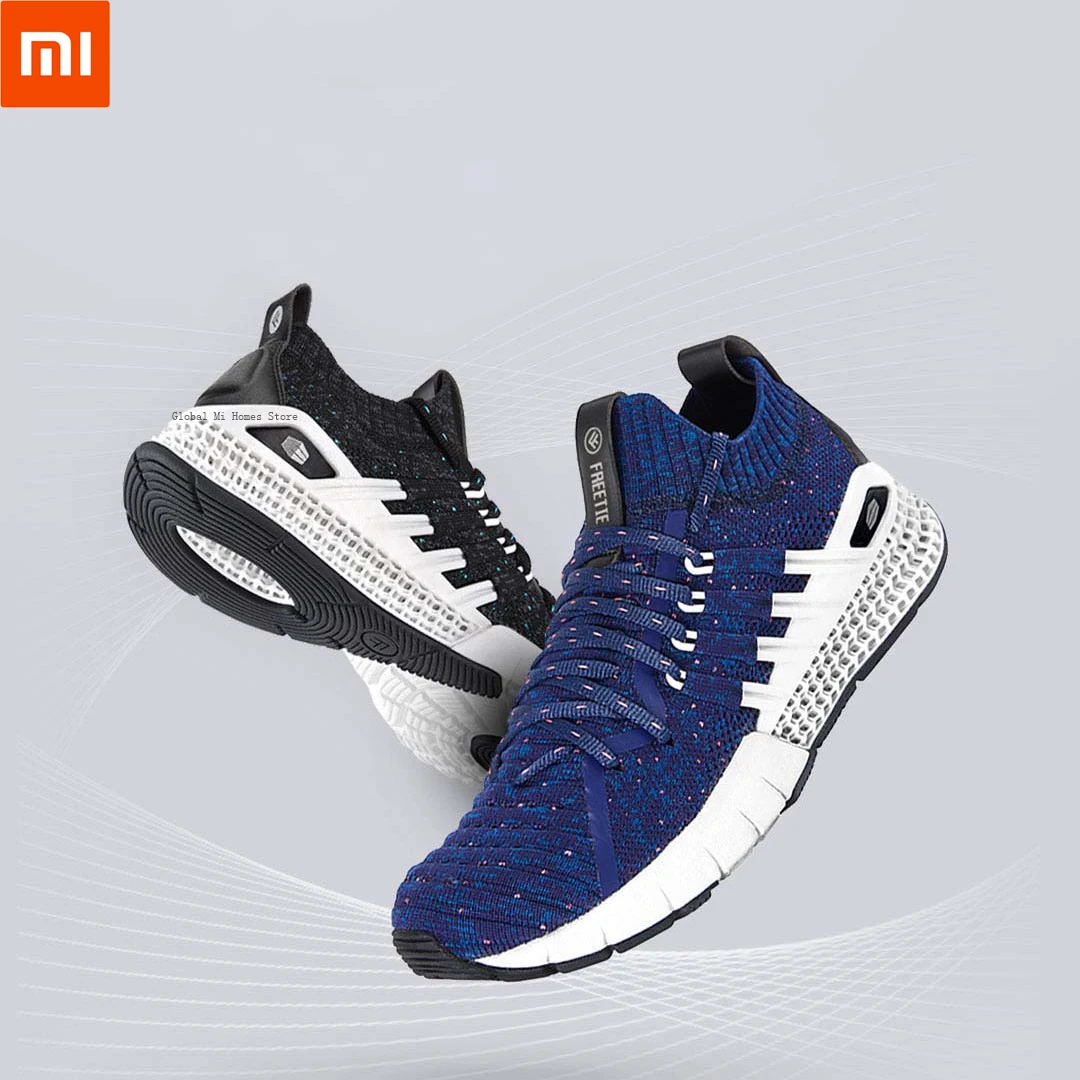 

Xiaomi Mijia FREETIE 3D Technology Sports Shoes Knitting Hollow Design Highly Elastic Comfortable Non-slip Men sneakers 35
