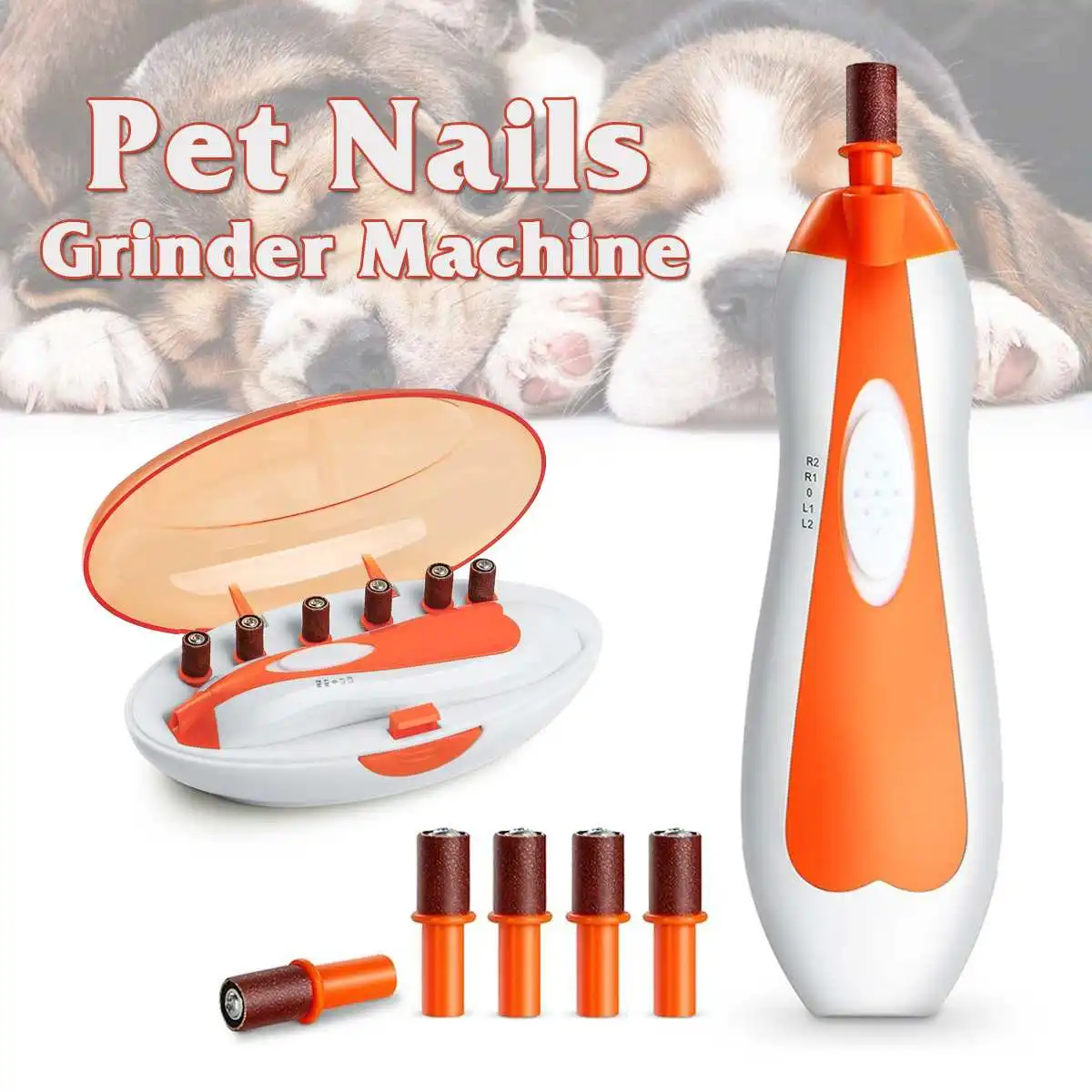 

New Pet Dog Cat Nail Grooming Care Grinder Trimmer Clipper Electric Claws Grinding Machine File Kit for Dog Cat Finger Paws