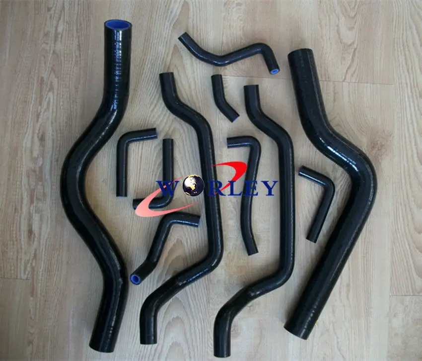 For MITSUBISHI ECLIPSE DSM 4G63T 1G 1990-1994 BLACK Silicone Radiator Heater Hose | Автомобили и мотоциклы