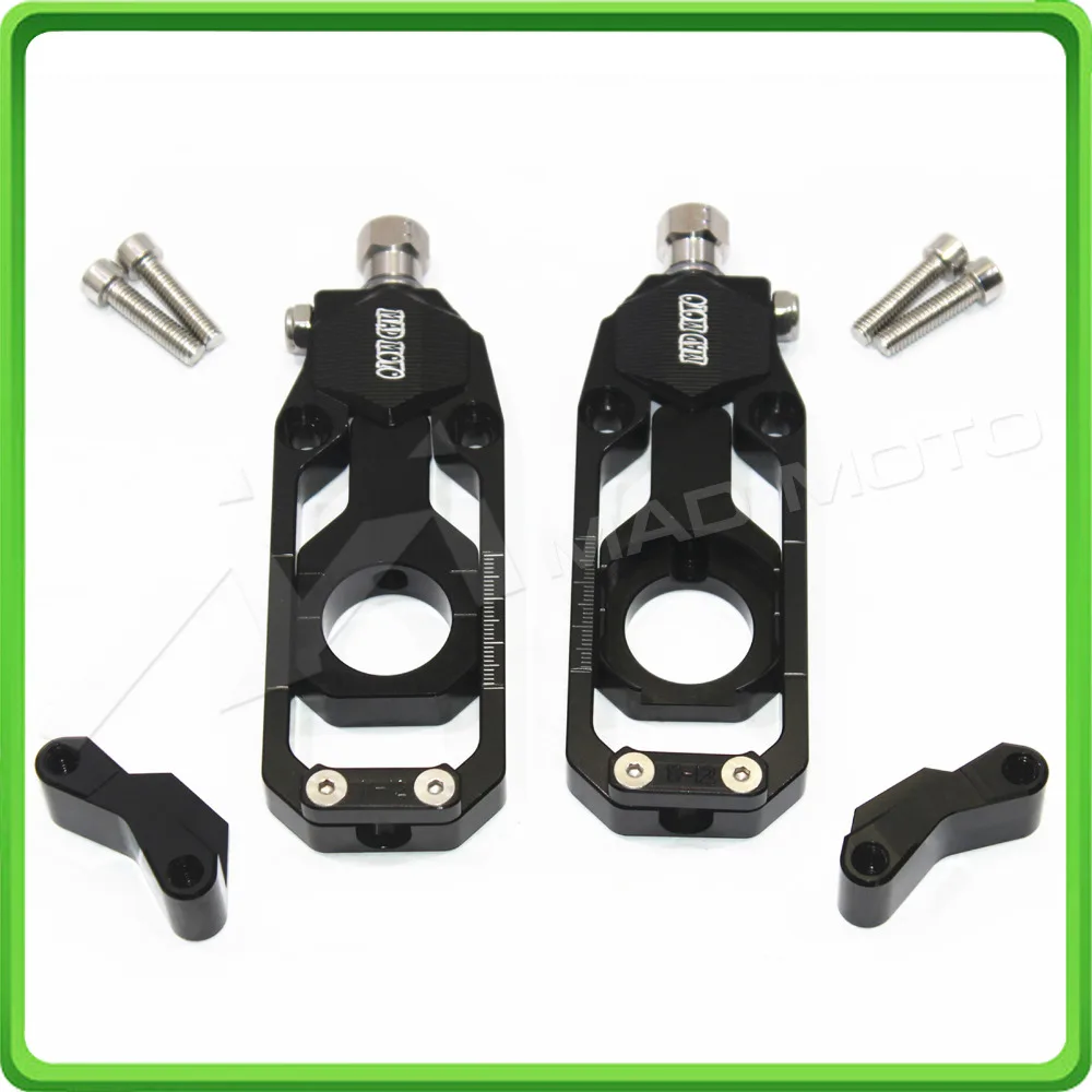 Motorcycle Chain Tensioner Adjuster fit for KAWASAKI Ninja ZX6R ZX-6R ZX 636 ZX636 2013 2014 2015 2016 Black (11)
