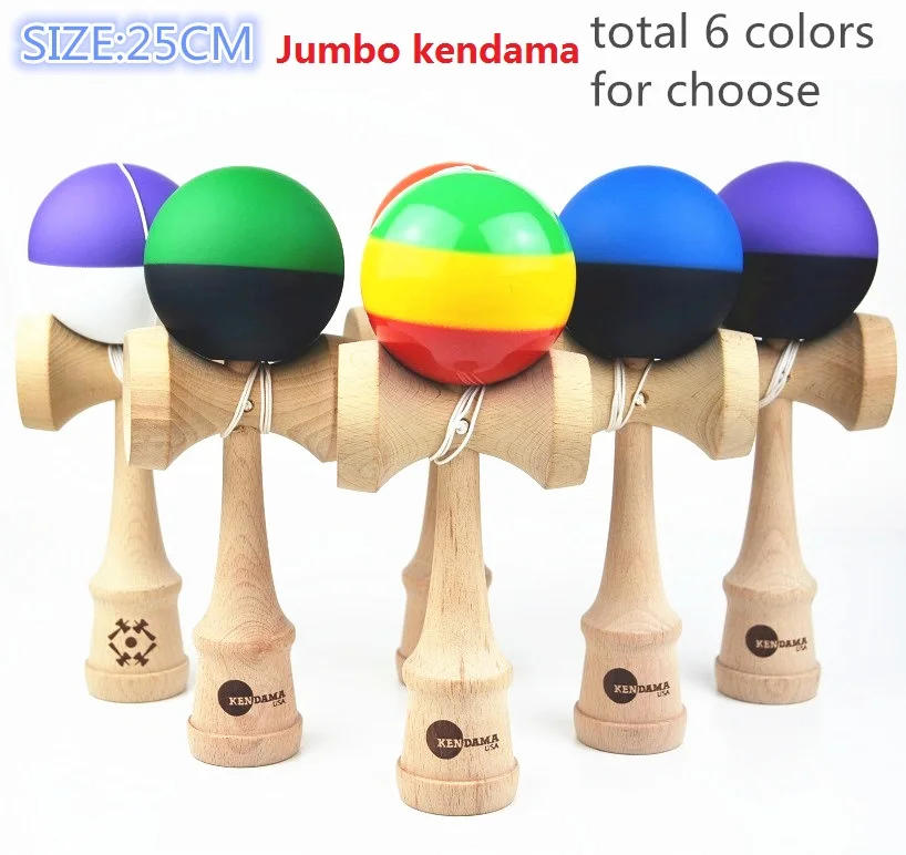 MOQ 60pcs 25cm jumbo Kendama PU and rubber paint Kendama Boutique Japan