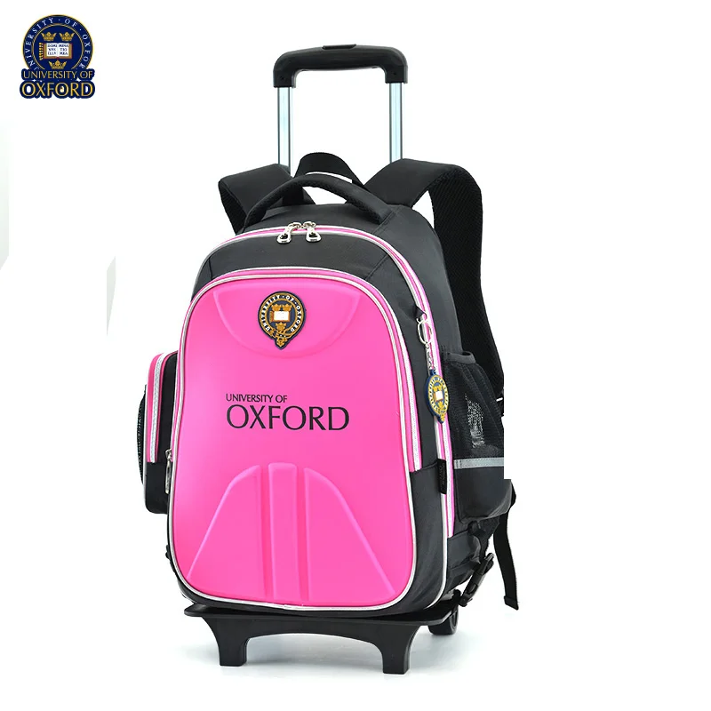 UNIVERSITY OF OXFORD trolley/wheels children/kids school bag books rolling backpack with