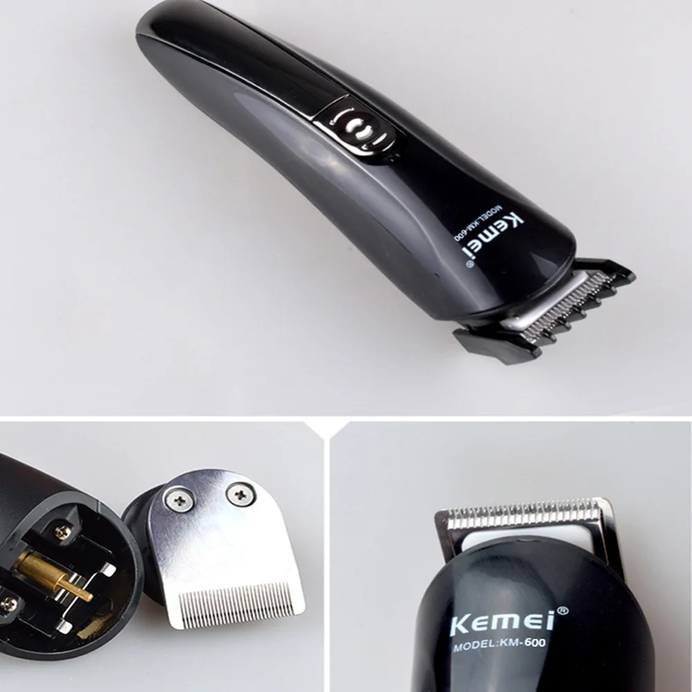 Kemei 5 in 1 Rechargeable Hair Trimmer Waterproof Wireless Electric Razor Hair Clipper Nose Ear Shaver Tool