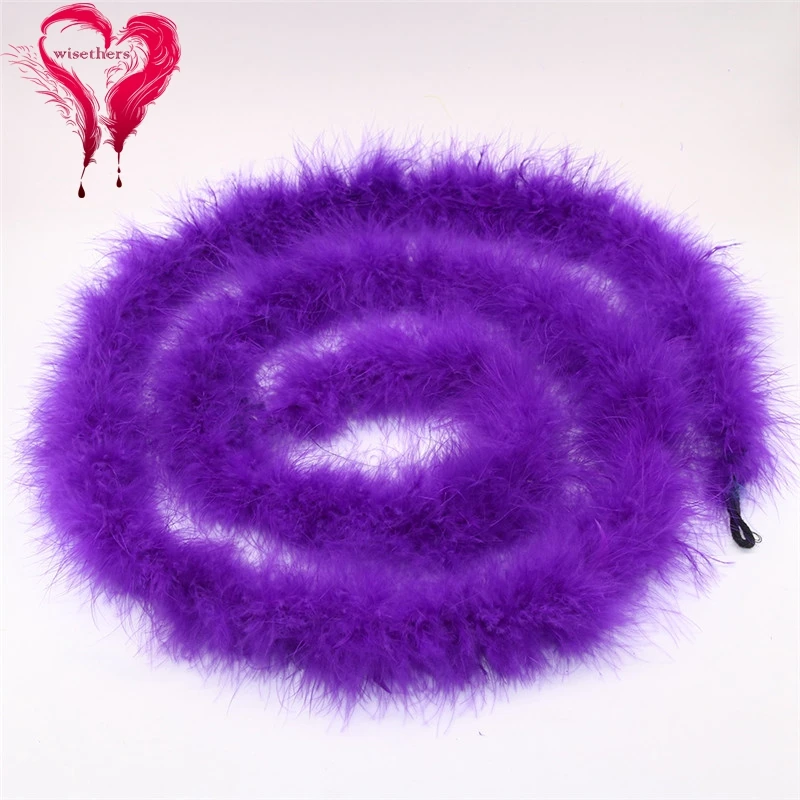 purple marabou feather boa 1