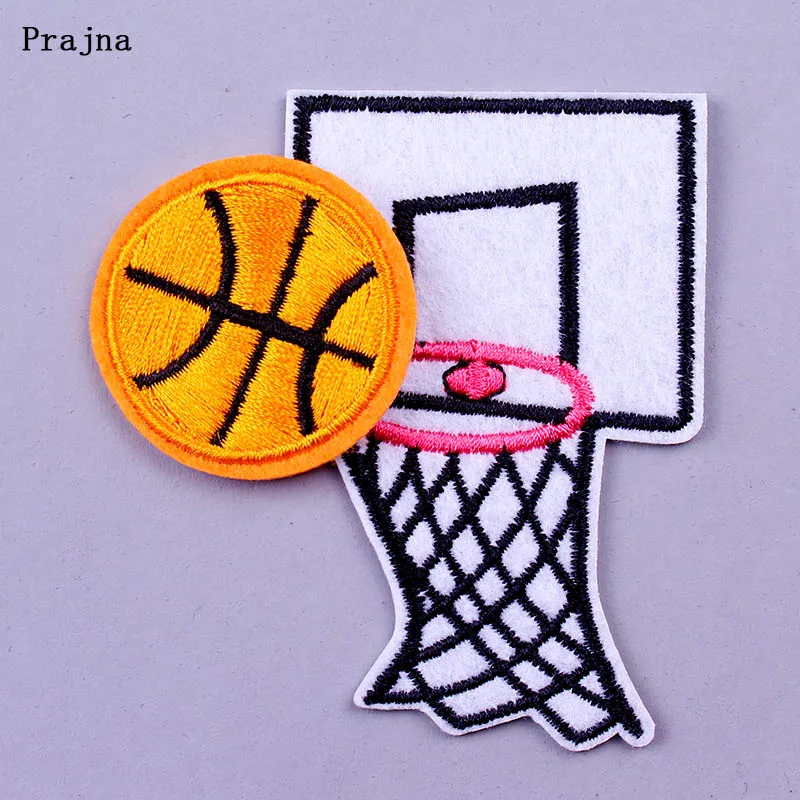 

Prajna DIY Basketball Patch Embroidered Iron-on Patches for Clothing 3D Football Tennis Sticker to Clothes Badge Garment Decor F