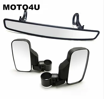 

UTV Rearview Race Mirror Side View 1.75/2" Clamp for Can Am Commander Maverick 800 1000 for POLARIS RZR XP 900 for Yamaha Viking