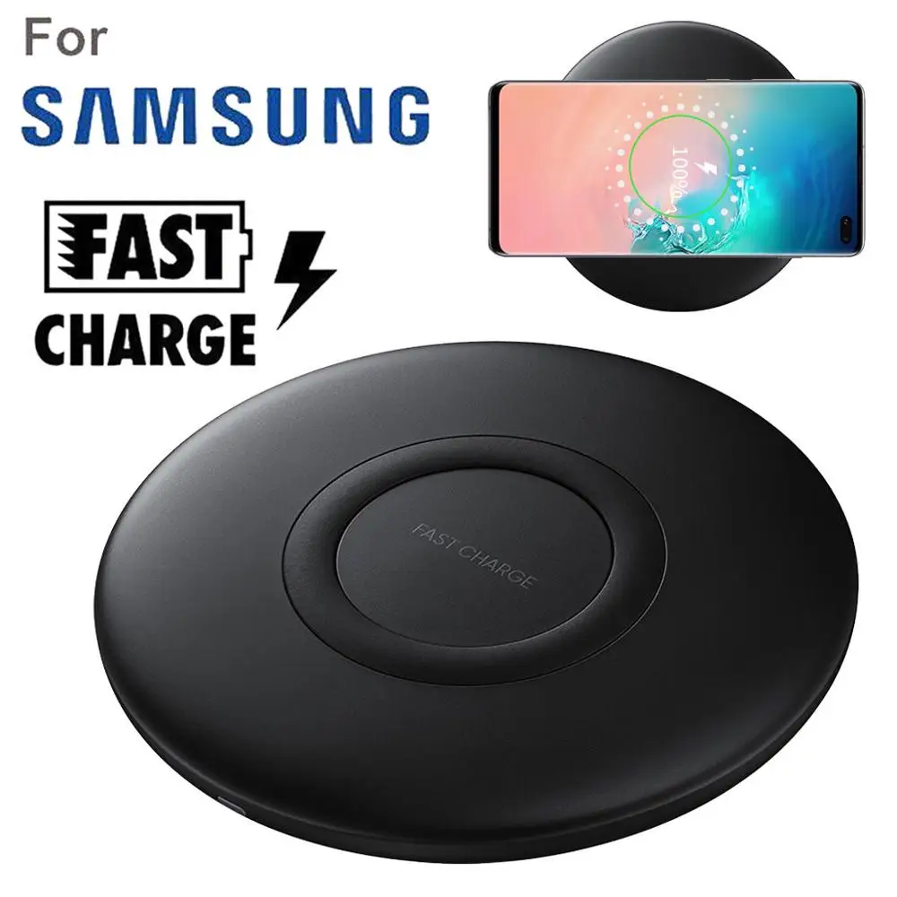 Беспроводное зарядное устройство Qi с двумя катушками для Samsung Galaxy S9/S9 + кабелем
