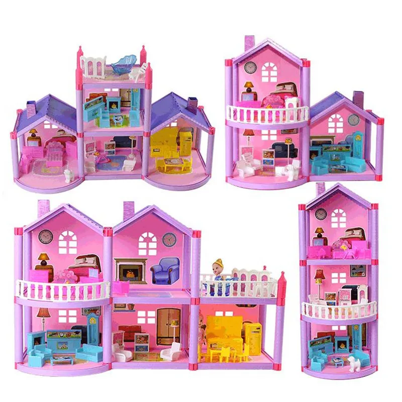 Peppa Pig George pig Toys Doll Real Scene Model Amusement park house PVC Action Figures toys