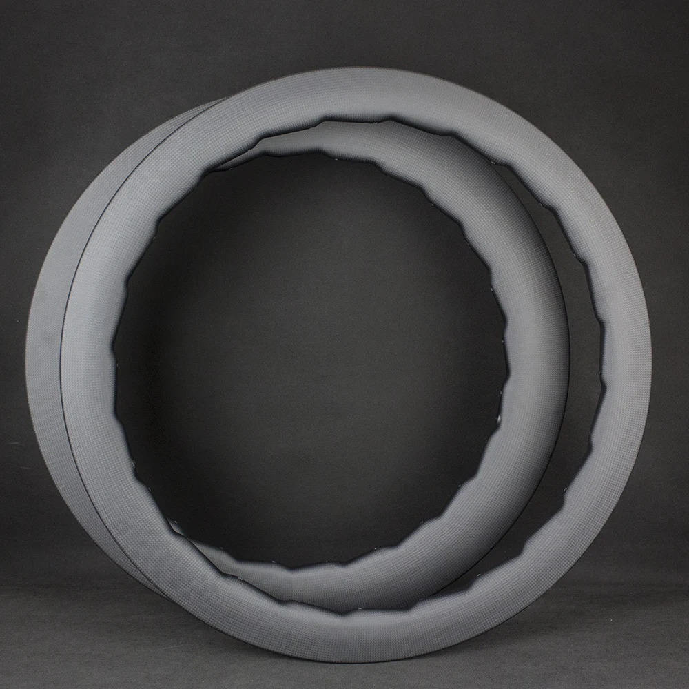 Perfect Free Shipping 24/24 3K 700c Aerodynamic Sawtooth Carbon Road Disc Brake Rims Clincher/Tubeless Tubular Without Brake Track 3