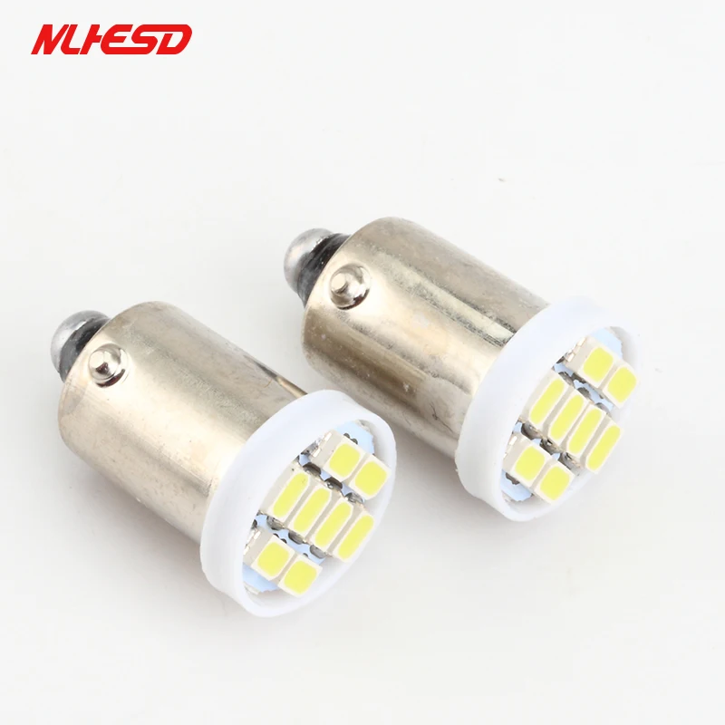 100 шт. 6,3 В BA9S 8 SMD 1206 светодиодный неполярный анти мерцающий AC DC 6 в 6,3 в пинбол машина без привидения белый синий красный зеленый желтый