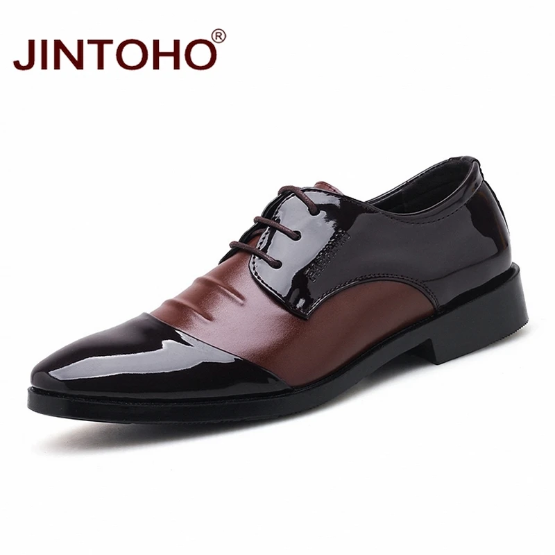 JINTOHO Big Size Brand Men Leather 