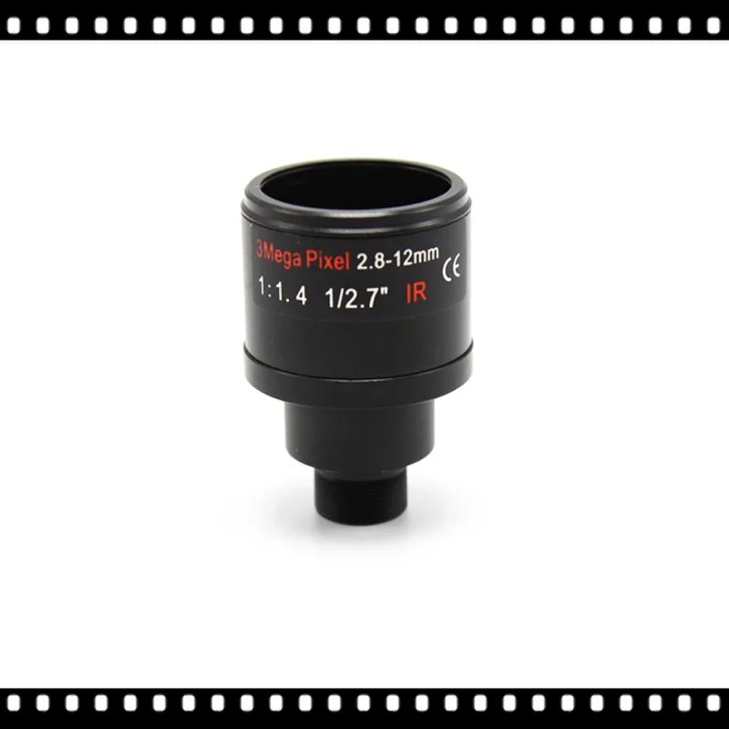 

AHWVSE 3 Megapixel Fixed Iris M12 HD 2.8-12mm Varifocal manual focus zoom cctv IR HD Lens, F1.4 view angle 90~28degree