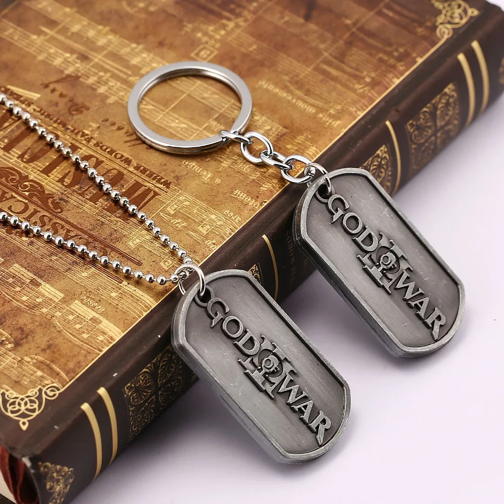 Брелок для ключей с надписью GOD OF WAR 4 PS3|pendant keychain|key holdertag key |