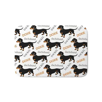 

Black Tan Smooth Dachshund Bath Mat Carpets Floor Mats Room Kitchen Carpet Toilet