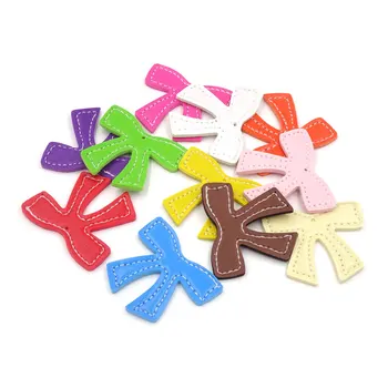 

50pcs Mix Color Bow Tie Pendants For Jewelry Diy 55*50mm Bowknot Keychain Charm Pendant Kids Jewelry AGP-113