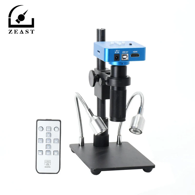 

1080P Full HD 60FPS 2K 21MP HDMI USB Industrial Electronic Digital Video Microscope Camera Magnifier For Phone CPU PCB Repairing
