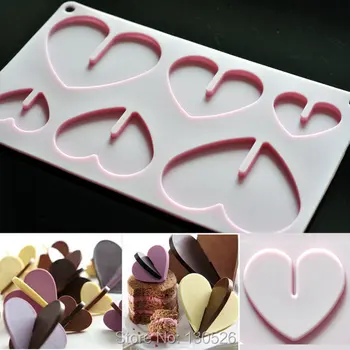 

3D Hearts Silicone Chocolate Mould Cake Decorating Tools Fondant Sugar Craft Candy DIY Kitchen Baking Tools Ice Mold Soap Mold