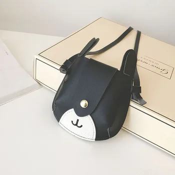 

PU leather cute cartoon deer children school bags kids travel messenger shoulder small money pouches for kindergarten girls boys