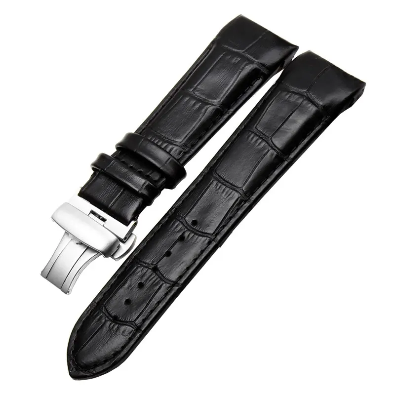 Ремешок для часов из натуральной кожи с изогнутым концом 22 мм 23 24 Tissot Couturier T035
