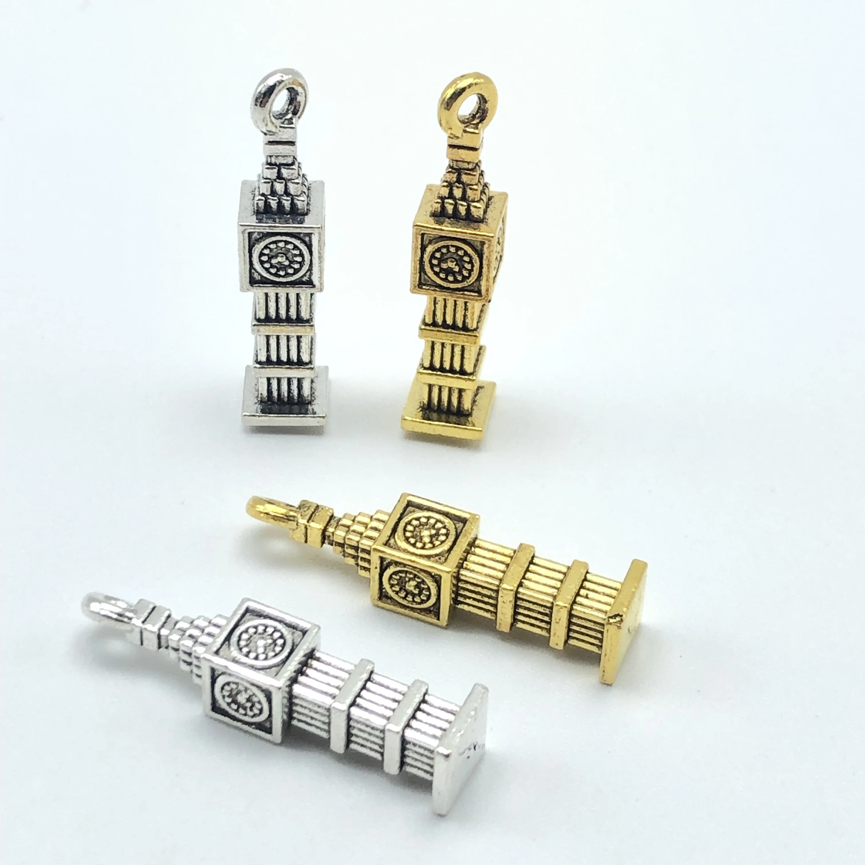 

Vintage British Big Ben Pendant handmade diy making bracelet necklace accessories jewelry wholesale 6*27mm