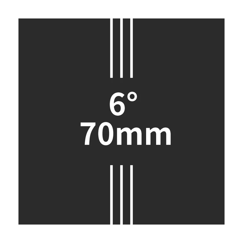 6 degree 70mm ULLICYC 6/17 градусов горный велосипед матовый 3 к полный углеродного волокна велосипед стебли дорога 31,8*80-120 мм светильник MTB части LGC92 - Цвет: 6 degree 70mm
