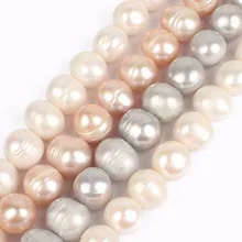 AAA модное ожерелье из натурального жемчуга 10-11 мм круглой формы для женщин и девушек, ожерелье из пресноводного жемчуга, ювелирное изделие, сделай сам