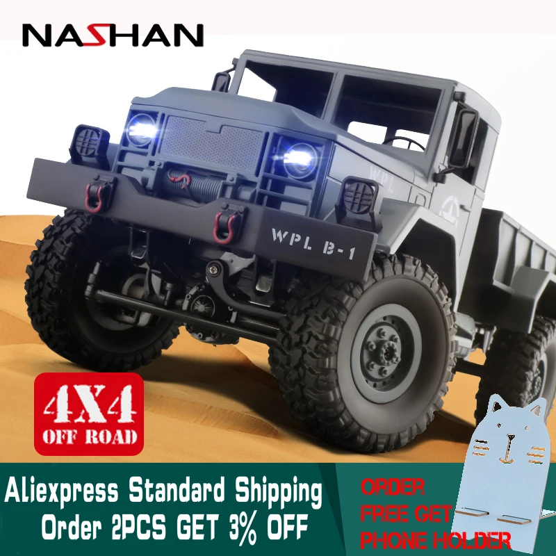Nashan 1:16 RC грузовик WPL Гусеничный автомобиль 6WD 2 4 г мини внедорожный пульт