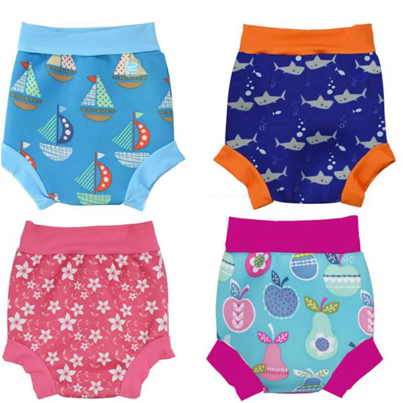 

High Waist Baby Swim Diaper For Baby Swimming Baby Swimwear Boys Girls Training Shorts Child Swim Training Diapers