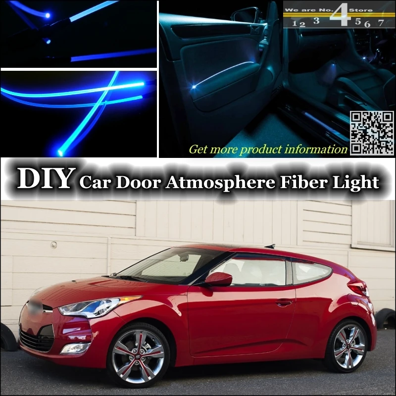 Interior Ambient Light Tuning Atmosphere Fiber Optic Band Lights