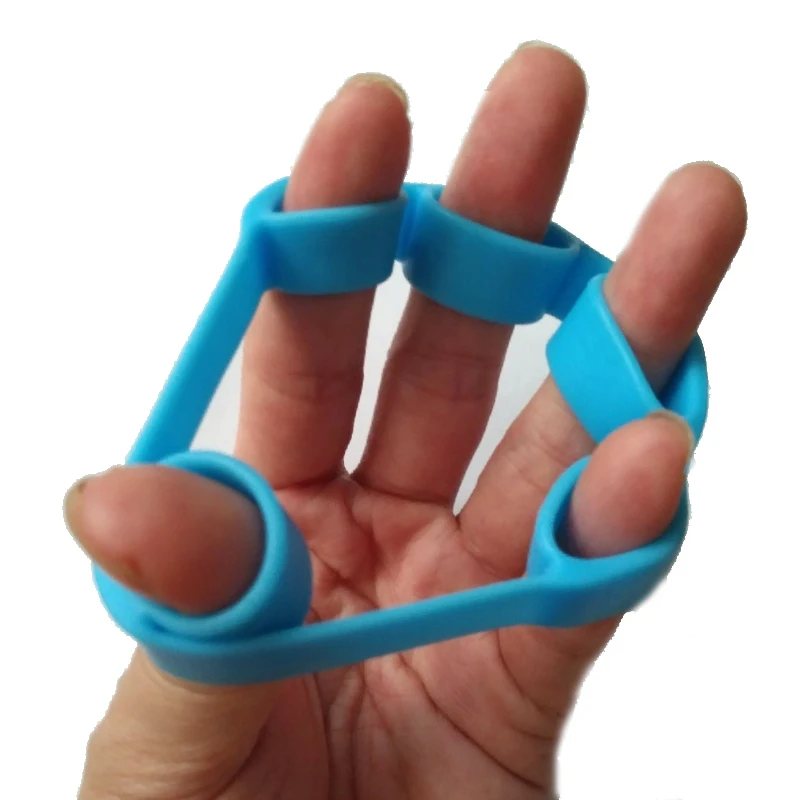 

Silicon Hand Finger Gripper Trainer Strength Stretcher Resistance Exercise Bands Grip Wrist Yoga Forearm rock climbing