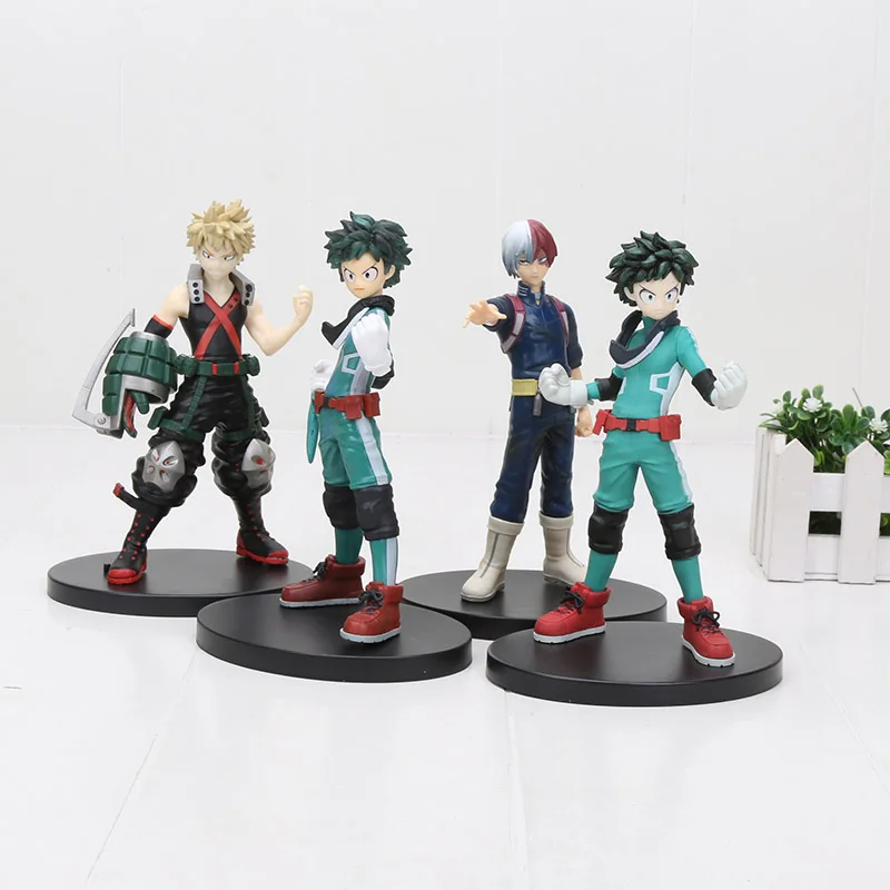 4 шт./компл. мой герой Academy DXF фигурка мидория изуку Bakugou катсуки Todorok Shoto Аниме Коллекция фигурные игрушки подарок 15 см