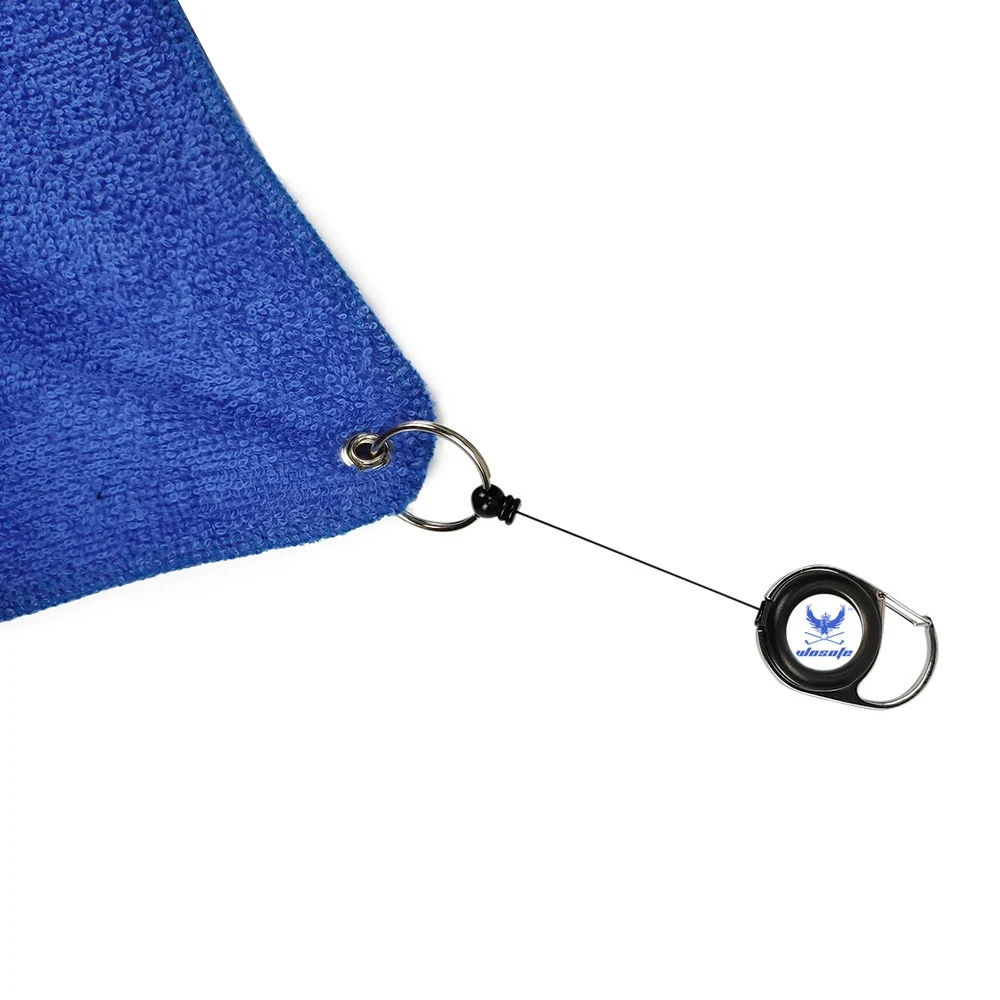 Полотенце для гольфа из хлопка, мини-Чистый инструмент для клюшек для гольфа, три цвета на выбор
