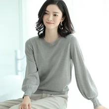 2018 Spring Autumn Casuak Knitted O Neck 3 Solid Color Loose Wool Women Basic Pullover Jl-hy018 2018 Spring Autumn Casuak Knitted O Neck 3 Solid Color Loose Wool Women Basic Pullover Jl-hy018