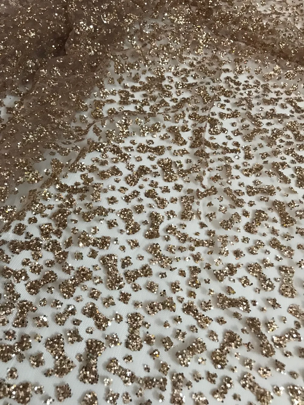 

Специальный дизайн 5 ярдов J-61219 клееный Блестящий принт французская сетчатая Тюлевая кружевная ткань с блестками для вечеринки