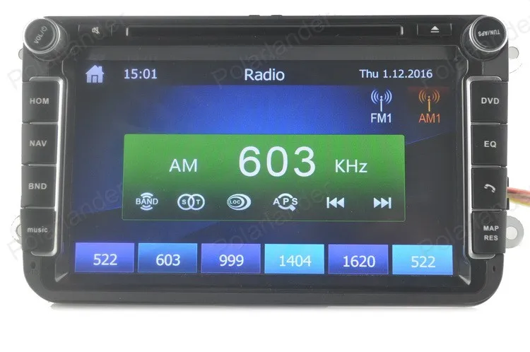 Excellent Car Multimedia Player for VW/POLO/PASSAT/Golf/Skoda/Octavia/SEAT/LEON With Wifi Radio GPS Navigation 1080P Ipod FM Map 26