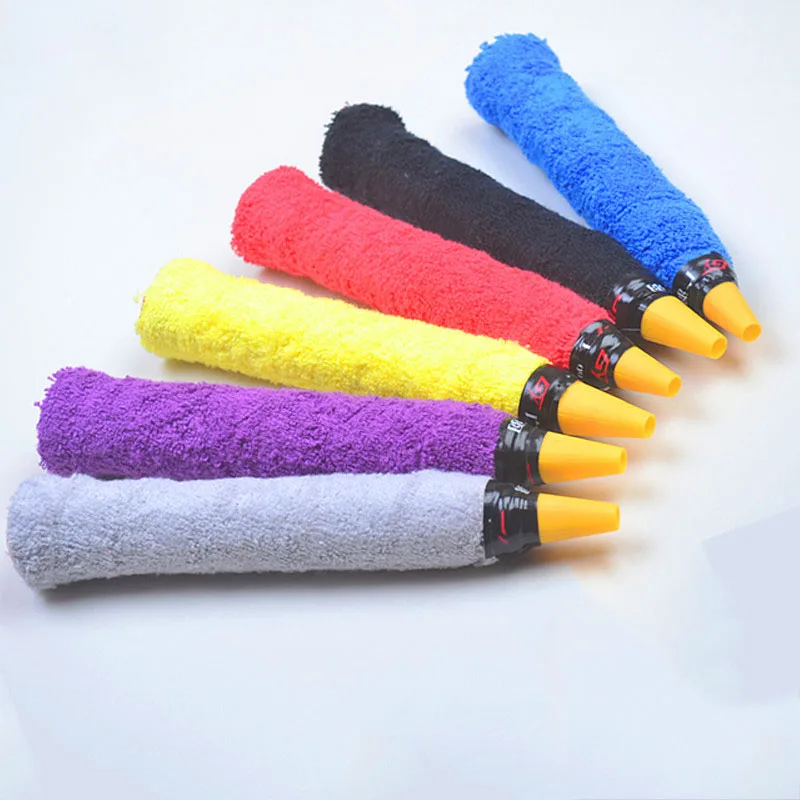 

1 Piece New Cotton Towel Sweat Band Tennis / Badminton Grip Tape Thicken Anti-slip Racket Overgrips Racquet Over Grip Sweatband