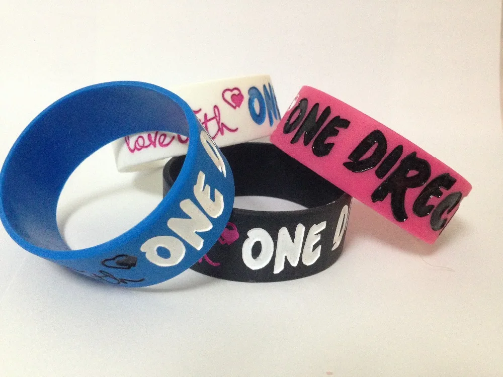 

ONE DIRECTON Free Shiping SILICONE BRACELET 1PCS