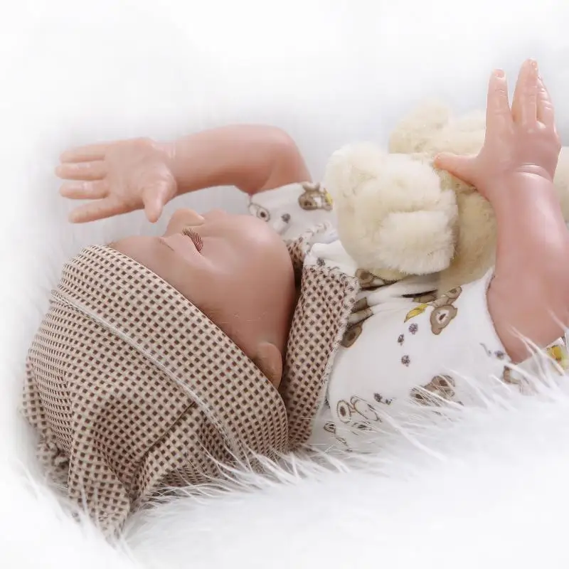 Silicone-Doll-Reborn-Babies-Sleeping-Closed-Doll-Lifelike-Realistic-Baby-Doll-Kids-Growth-Partners-Juguetes-Brinquedos (2)