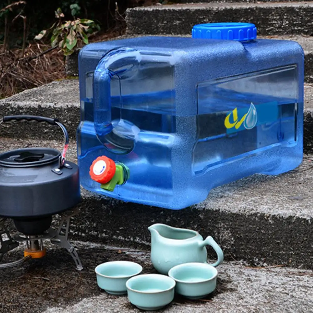 25L Portable Large Capacity Water Container Water Tank Bucket Outdoor Camping Picnic Driving Kettle With Faucet