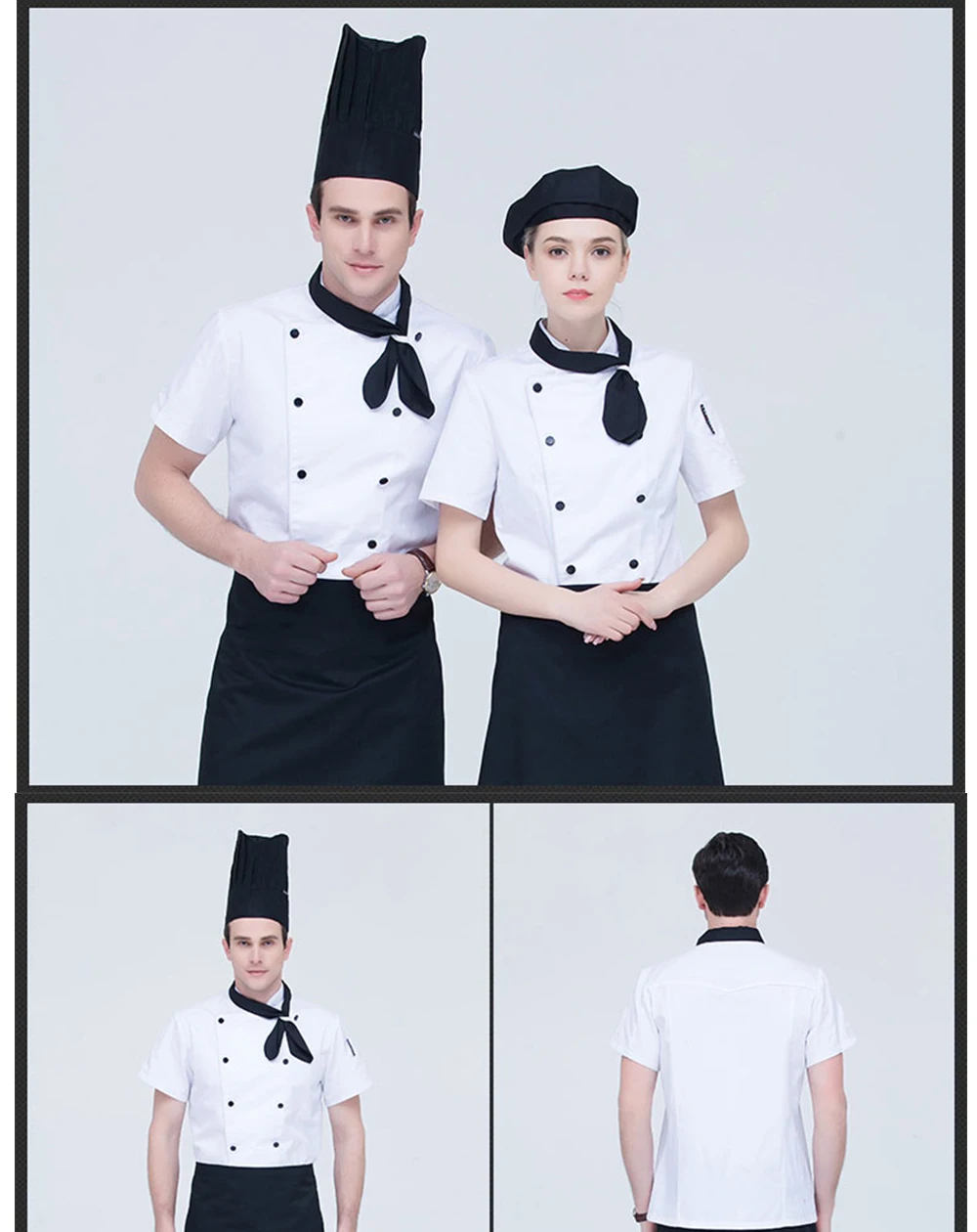 Костюм повара форма для работников отеля для мужчин пищевых шеф-повар Кухня куртка синяя рубашка с коротким рукавом форма офицантки