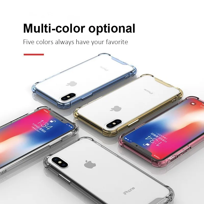 Роскошный брендовый чехол для Iphone 7 6 XS Max Xr 8 6S Plus прозрачный защитный телефона