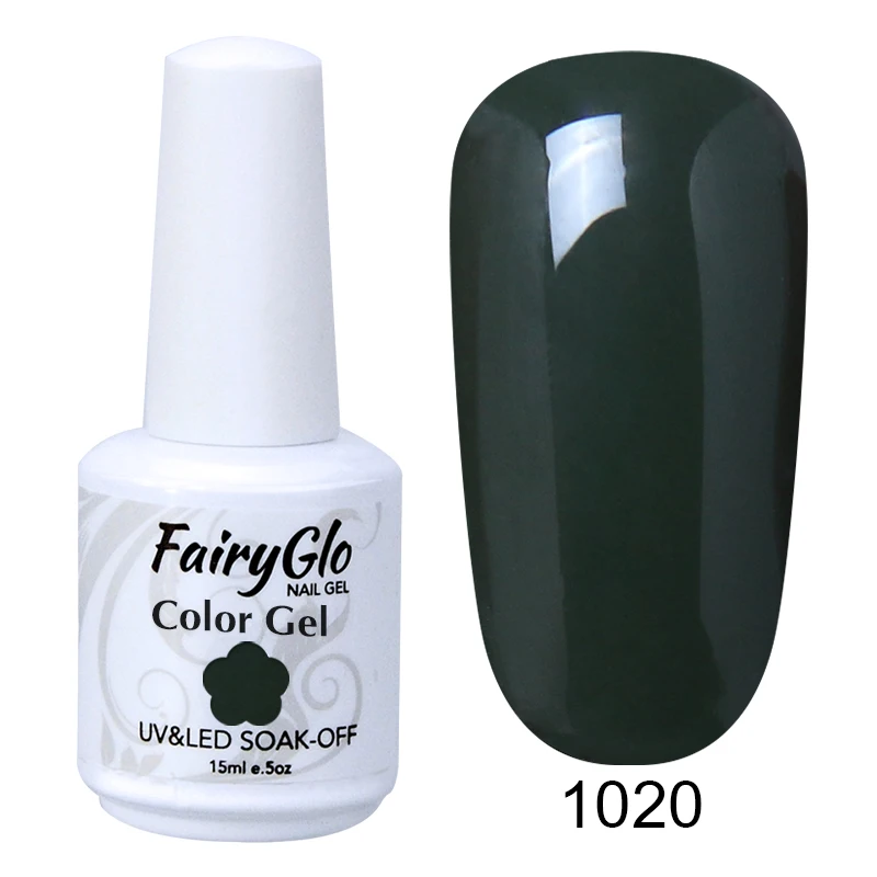 FairyGlo 15 мл винно-красный Гель-лак для ногтей замачиваемый УФ-гель для ногтей Гель-лак для нейл-арта лак Vernis полуперманентный - Цвет: 1020