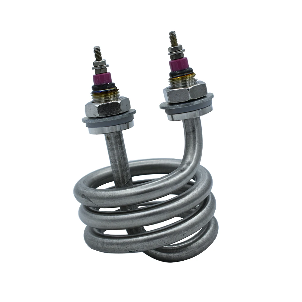 

Spiral Distilled Water Heater 220V 4.5KW M16 Thread 304 Stainless Steel Electric Heating Tube Element For Boiling Water