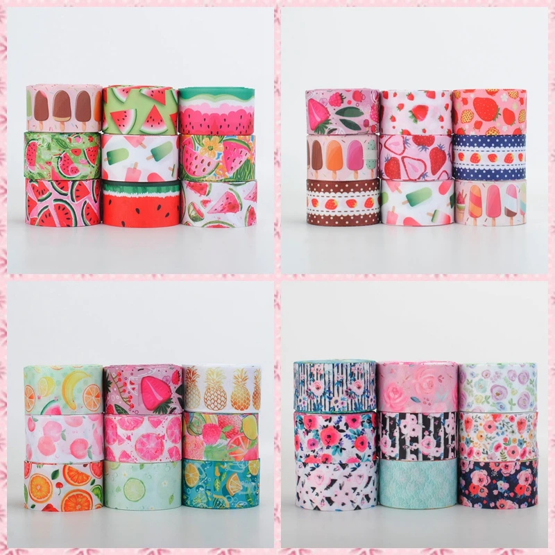 9 ярдов 1/2 дюйма 38 мм фиксированная лента для цветов и фруктов бесплатная доставка