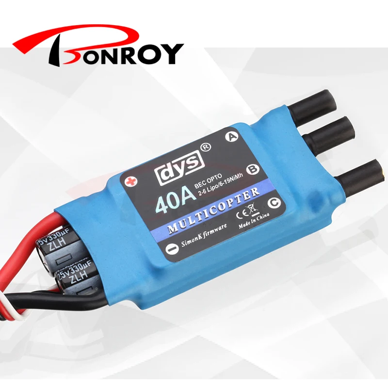 

DYS 40A MB30040 2-6S Speed Controller (Simonk Firmware) ESC for Quadcopter Multirotor Remote Control Plane User programmable