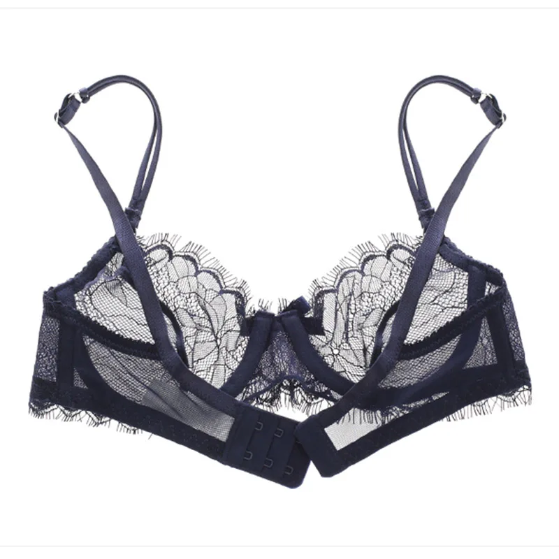 Sexy Bra And Panty Sets See Through bra transparent Underwear Set For Women Embroidery Lace Bra Lacy Temptation lingerie