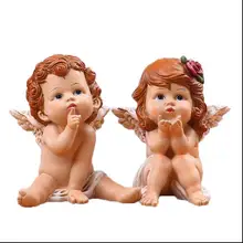 Cupid Angel Love Ornaments Resin Crafts Home Decorations Luxury Gifts Wedding Gifts Wedding Decorations Desktop Decor 05280 retro angel dolls bust figure cupid statue roman mythology gypsum resin craftwork desktop home decorations l2196