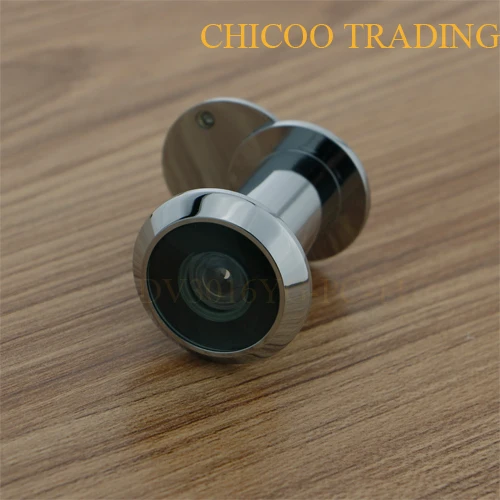 White Chrome 200 Degree Brass Wide Angle Door Viewer Door